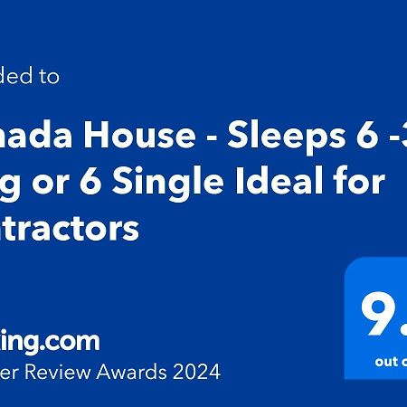 Canada House - Sleeps 6 -3 King Or 6 Single Ideal For Contractors Warrington Eksteriør bilde